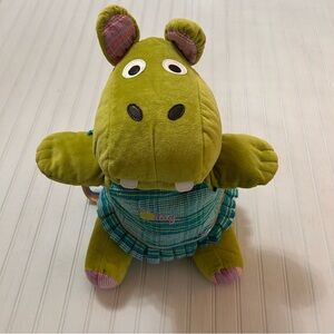 Oilily ~ new~Fun Green Multicolor Plush Hippopotamus Backpack